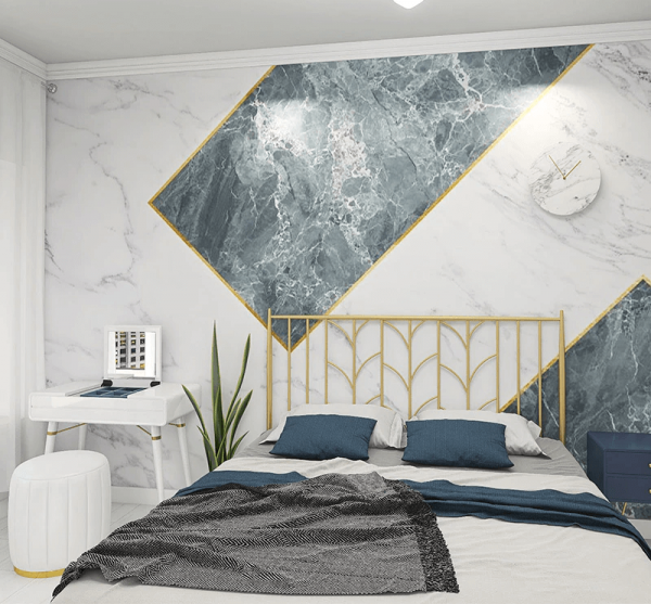 Nordic Light Luxury Grey Marble Wallpaper Abstract Marble Peel and Stick Wall Mural Self Adhesive Wallpaper Living Room Bedroom Wallpaper - Image 2