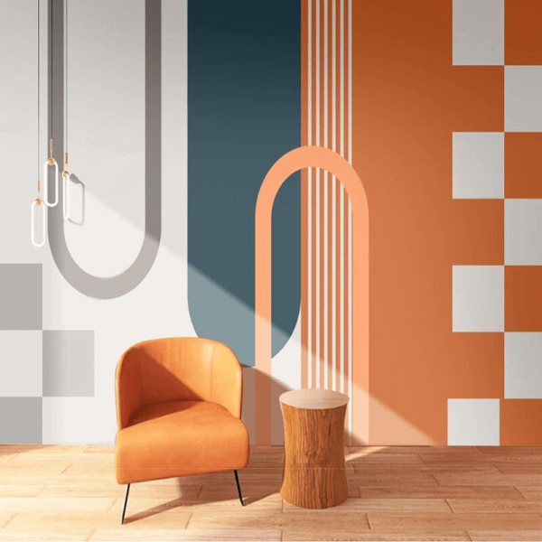 Modern Geometric Abstract Wallpaper Peel and Stick Wall Mural Self Adhesive Wallpaper Living Room Bedroom Creative Art Wall Covering - Image 2