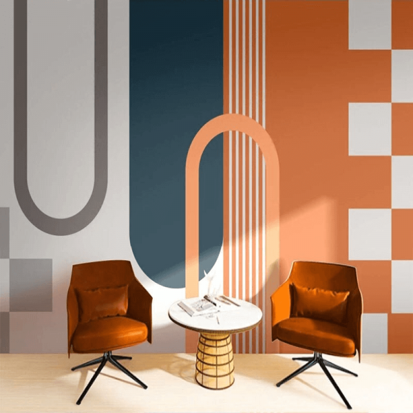 Modern Geometric Abstract Wallpaper Peel and Stick Wall Mural Self Adhesive Wallpaper Living Room Bedroom Creative Art Wall Covering - Image 4