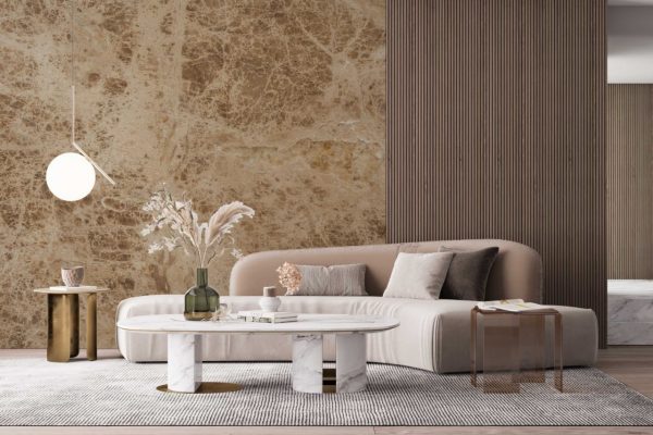Brown Marble Texture Wallpaper Peel and Stick Wall Mural Self Adhesive Wallpaper Living Room Bedroom Creative Art Wall Covering - Image 3