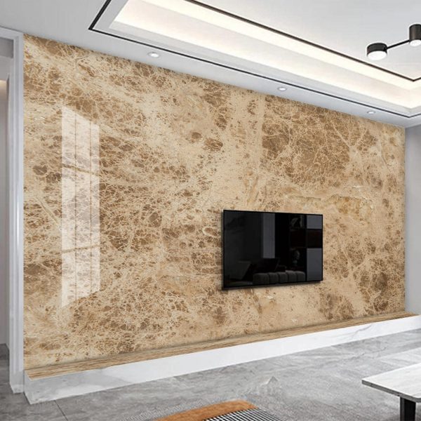 Brown Marble Texture Wallpaper Peel and Stick Wall Mural Self Adhesive Wallpaper Living Room Bedroom Creative Art Wall Covering
