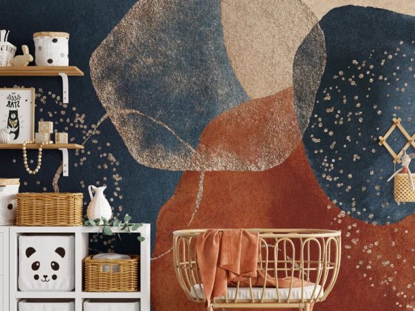 Modern Nordic Abstract Art Wallpaper Peel and Stick Wallpaper Self Adhesive Wallpaper Living Room Bedroom Creative Abstract Wallpaper - Image 2