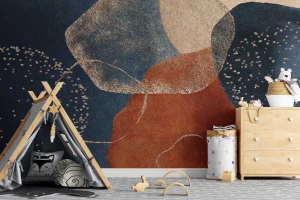 Modern Nordic Abstract Art Wallpaper Peel and Stick Wallpaper Self Adhesive Wallpaper Living Room Bedroom Creative Abstract Wallpaper - Image 3