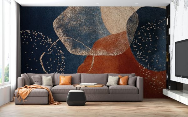 Modern Nordic Abstract Art Wallpaper Peel and Stick Wallpaper Self Adhesive Wallpaper Living Room Bedroom Creative Abstract Wallpaper - Image 4
