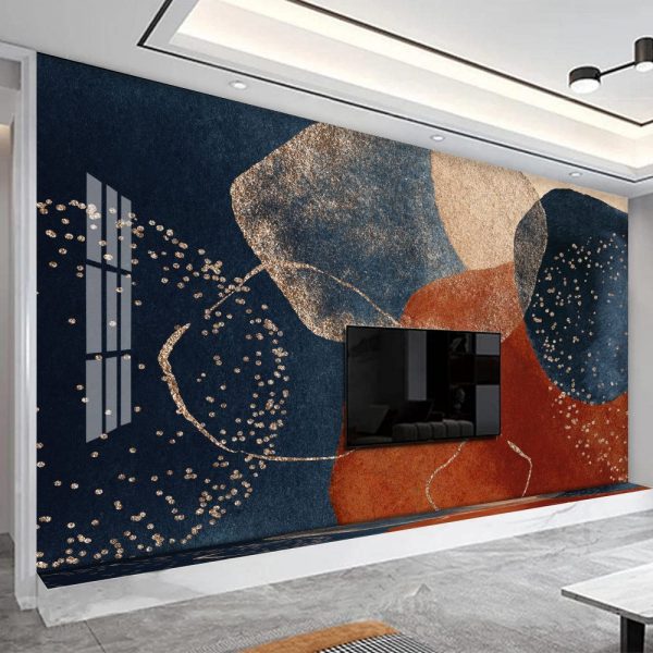 Modern Nordic Abstract Art Wallpaper Peel and Stick Wallpaper Self Adhesive Wallpaper Living Room Bedroom Creative Abstract Wallpaper