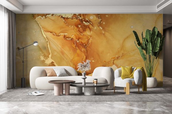 Marble Wallpaper Luxury Golden Abstract Marble Wallpaper Peel and Stick Wallpaper Self Adhesive Wallpaper Living Room Bedroom Wall Mural - Image 2
