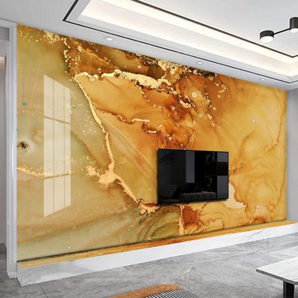 Marble Wallpaper Luxury Golden Abstract Marble Wallpaper Peel and Stick Wallpaper Self Adhesive Wallpaper Living Room Bedroom Wall Mural