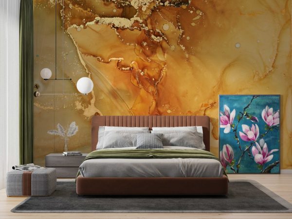 Marble Wallpaper Luxury Golden Abstract Marble Wallpaper Peel and Stick Wallpaper Self Adhesive Wallpaper Living Room Bedroom Wall Mural - Image 3