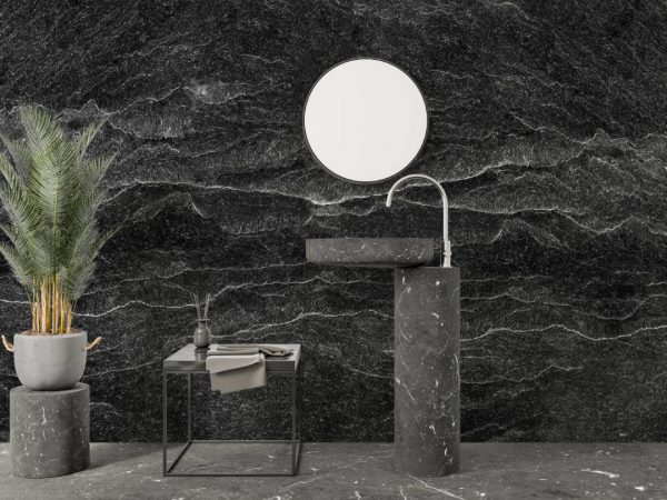Marble Wallpaper Black Marble Wave Pattern Wallpaper Peel and Stick Wallpaper Self Adhesive Wallpaper Living Room Black Marble Wallpaper - Image 6