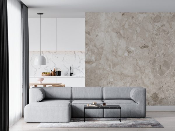 Stone Grey Marble Wallpaper Peel and Stick Wallpaper Self Adhesive Wallpaper Living Room Bedroom Creative Abstract Wallpaper Glossy - Image 5